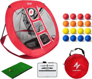 Golf Chipping Net with Mat - Practice Net for Backyard & Indoor/Outdoor